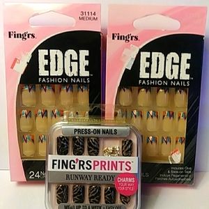 FING'RS Fashion Nails. All 3 packages one low price. New Sealed Pkgs.